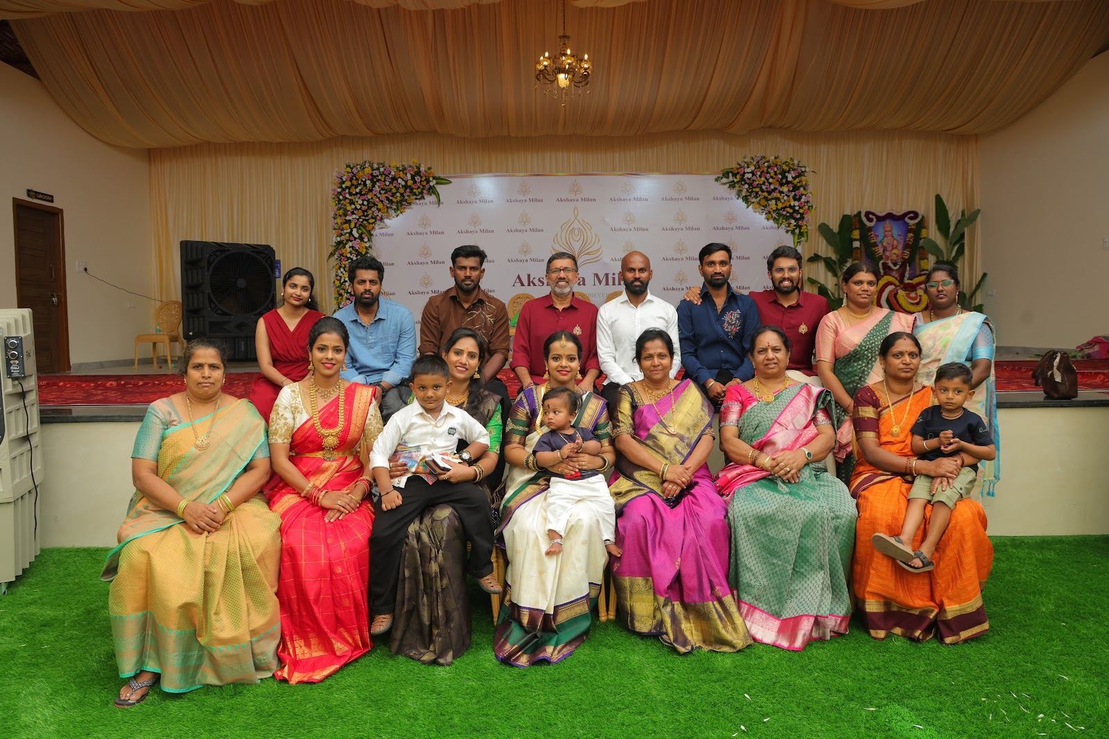Guests celebrating together at Akshaya Milan in Bengaluru